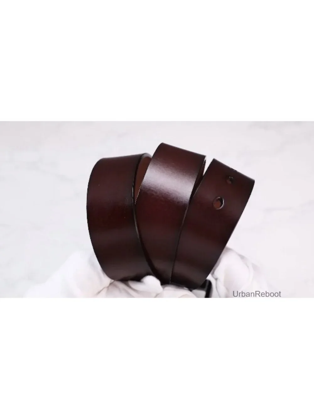 Genuine Leather Men's Belt for Jeans, Big & Tall, Comes with Puncher
